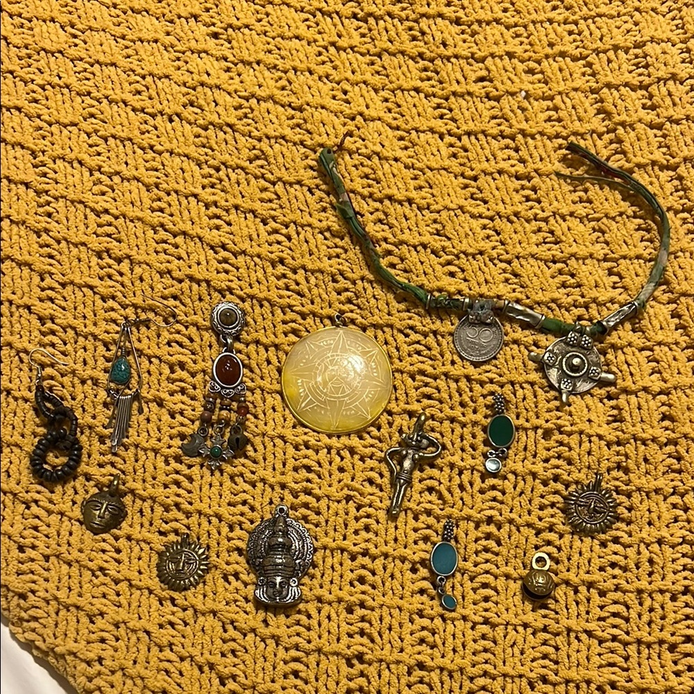 Bohemian Jewelry Pendants and Pieces Bundle